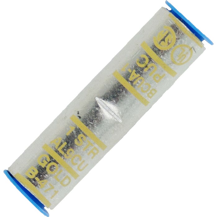 Aluminum Splice #1 Awg .332" Gold Aluminum Splice #1 Awg .332" Gold