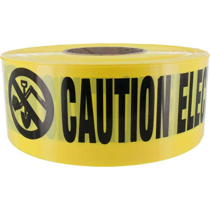 BLT-626-3 Yellow "Caution Buried Electric Line Below" Barricade Tape BLT-626-3 Yellow "Caution Buried Electric Line Below" Barricade Tape
