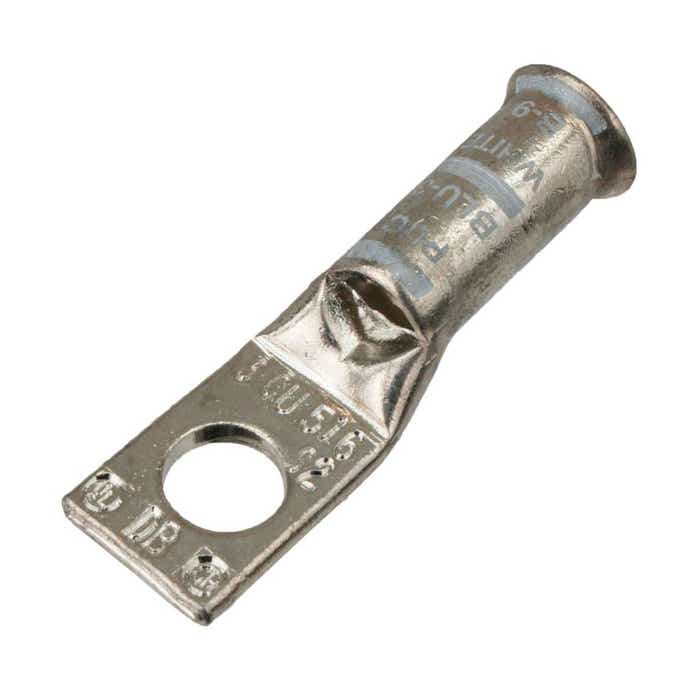 4 Awg DLO Copper Compression Lug White Flared BLU3S2FL