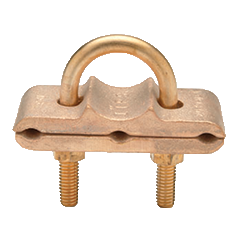 2/0 Sol. - 250MCM Bronze Ground Clamp Connector GR3