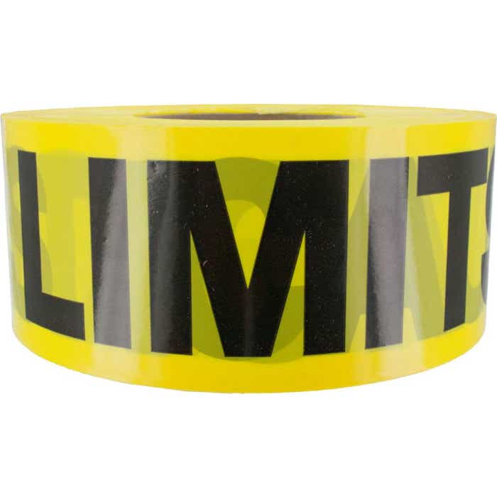 BT-318(1000) Yellow "Caution Off Limits" Barricade Tape BT-318(1000) Yellow "Caution Off Limits" Barricade Tape