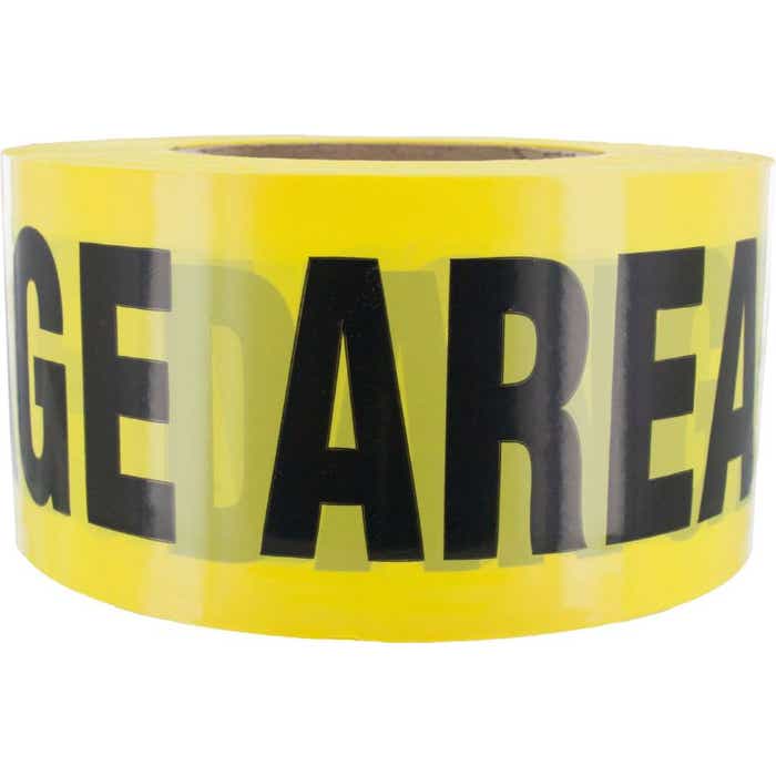 BT-337Y(1000) Yellow "Danger High Voltage Area" Barricade Tape