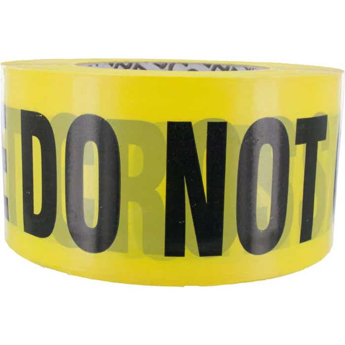 BT-339(1000) Yellow "Crime Scene Do Not Cross" Barricade Tape