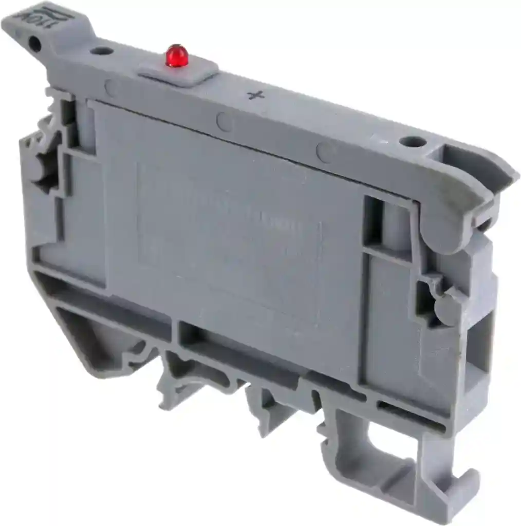 CAFL4U(L)/24 Gray Fuse Terminal Block with LED Off-Line Indicator Reverse