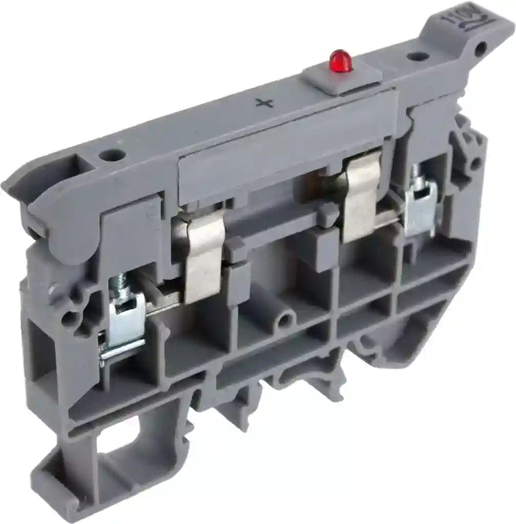 CAFL4U(L)/24 Gray Fuse Terminal Block with LED Off-Line Indicator CAFL4U(L)/24 Gray Fuse Terminal Block with LED Off-Line Indicator