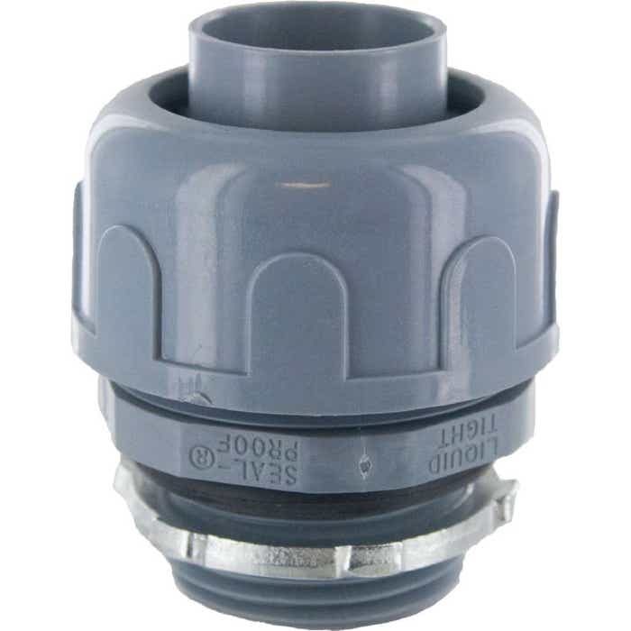 1" Liquid Tight Connector Gray 1" Liquid Tight Connector Gray