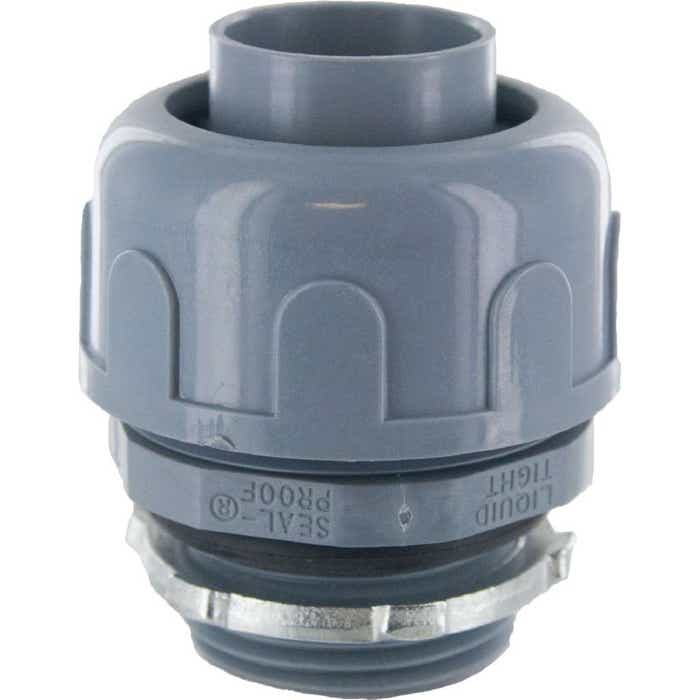 1" Liquid Tight Connector Gray