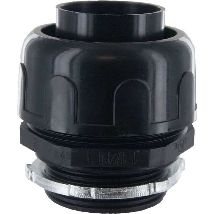 1-1/2" Liquid Tight Connector Black 1-1/2" Liquid Tight Connector Black