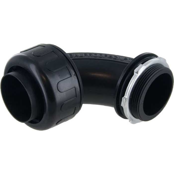 2" Liquid Tight 90 Degree Connector Black