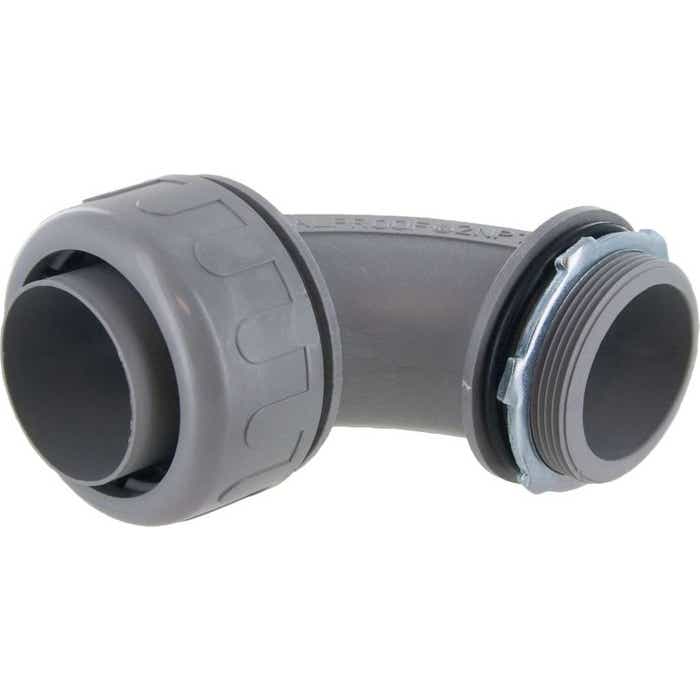 2" Liquid Tight 90 Degree Connector Gray