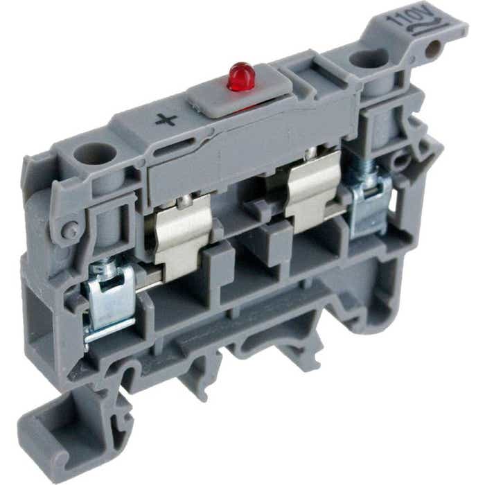 CSFL4U(L)/24 Gray Fuse Terminal Block with LED