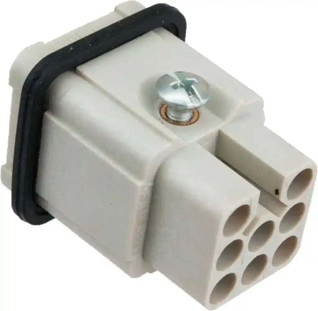 8 Pole Rectangular Connector Male Insert 10 Amp ILME CDM08 Reverse