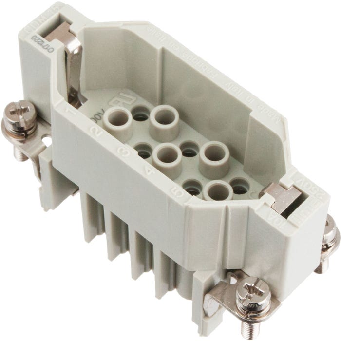15 Pole Rectangular Connector Male Insert 10 Amp ILME CDM15 15 Pole Rectangular Connector Male Insert 10 Amp ILME CDM15
