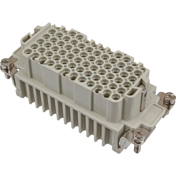 72 Pole Rectangular Connector Female Insert ILME CDDF72 72 Pole Rectangular Connector Female Insert ILME CDDF72