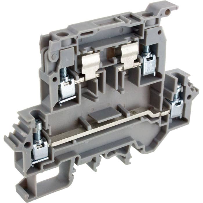 DDFL4U Gray Double Level Fuse Terminal Block