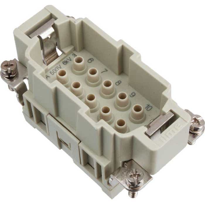 10 Pole Male Insert 16 Amp ILME CCEM10 10 Pole Male Insert 16 Amp ILME CCEM10