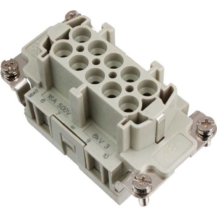 10 Pole Female Insert 16 Amp ILME CSEF10 10 Pole Female Insert 16 Amp ILME CSEF10