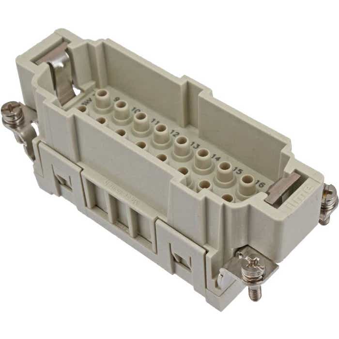 16 Pole Rectangular Connector Male Insert ILME CCEM16