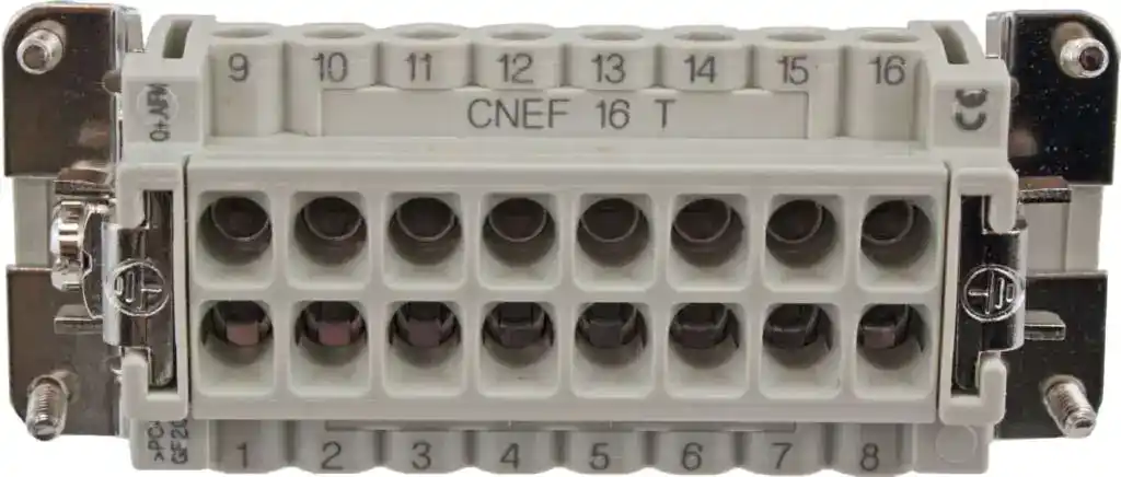 16 Pole Female Insert 16 Amp ILME CNEF16T Bottom
