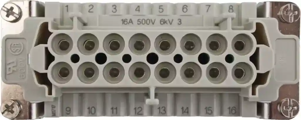 16 Pole Female Insert 16 Amp ILME CNEF16T Top