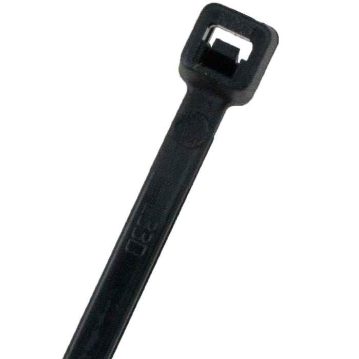 4" Light Duty Economy Cable Tie 18lbs Black E4180C