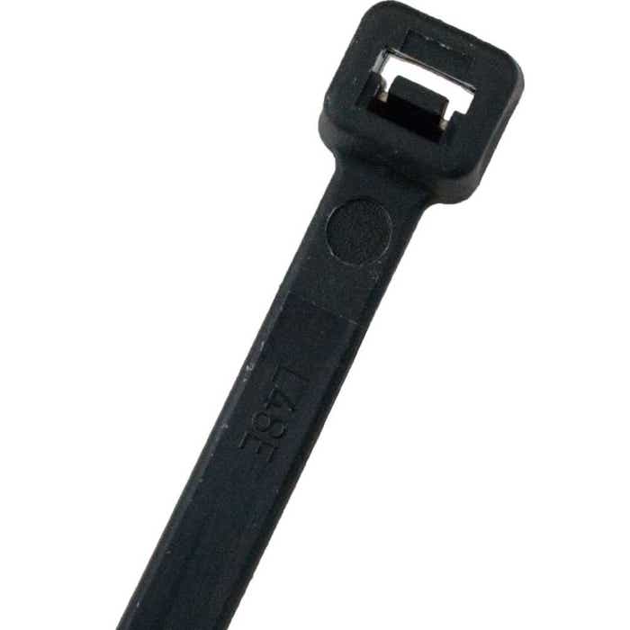 7.5" Standard Economy Cable Tie 50lbs Black Bulk E7500M 7.5" Standard Economy Cable Tie 50lbs Black Bulk E7500M
