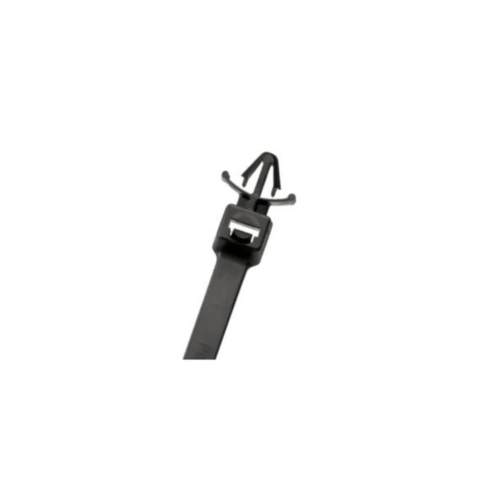 7" Push Mount Cable Tie Black