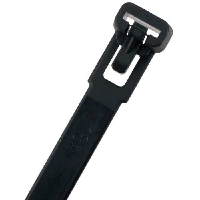 8" Releasable Cable Tie 50lbs Black E850R0C