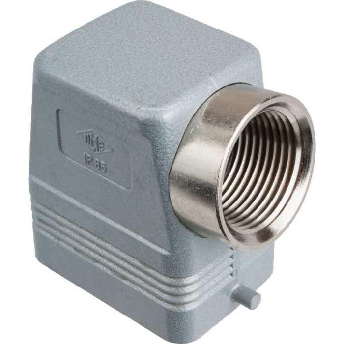 Rectangular Connector Hood Two Pegs Side Entry ILME CAOT06.5L Rectangular Connector Hood Two Pegs Side Entry ILME CAOT06.5L