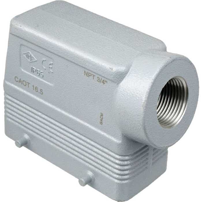 Rectangular Connector Hood Four Peg Side Entry ILME CAOT16.5