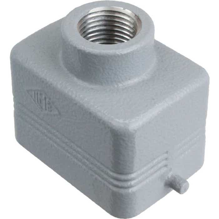 Rectangular Connector Hood Two Pegs Top Entry ILME CHV06L16