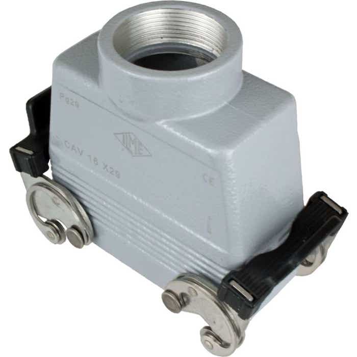 Rectangular Connector Hood Double Lever Top Entry ILME CAV16X29T Rectangular Connector Hood Double Lever Top Entry ILME CAV16X29T