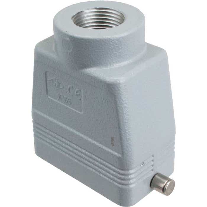 Rectangular Connector Hood Two Peg Top Entry ETTP10S10