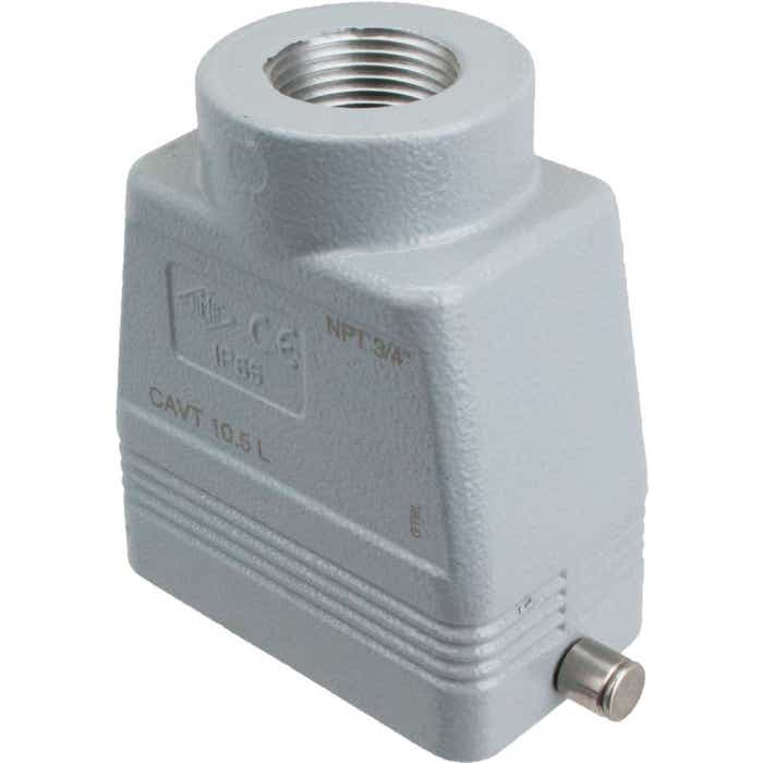 Rectangular Connector Hood Two Peg Top Entry ILME CAVT10.5L Rectangular Connector Hood Two Peg Top Entry ILME CAVT10.5L