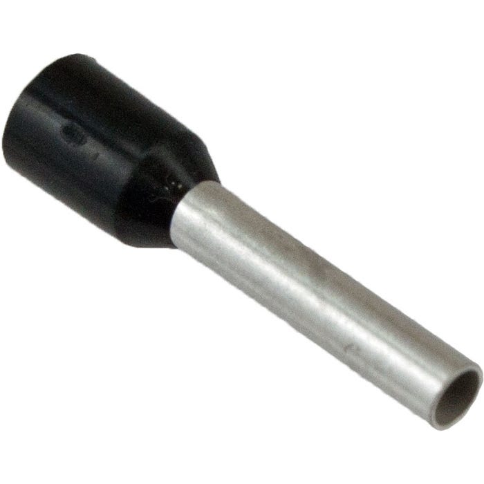 16Awg Wire Ferrules Insulated Black Reverse