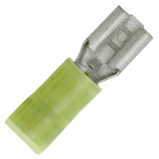 Yellow Nylon Female Disconnect 12-10GA Yellow Nylon Female Disconnect 12-10GA
