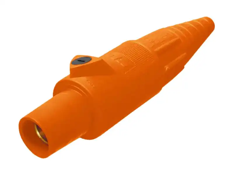 FEMALE CAM LOCK CONNECTOR 600VAC / 250VDC 400AMP ORANGE TPV NEMA 3R 2-SET  SCREW BRASS CONTACT 2/0 - 4/0 AWG