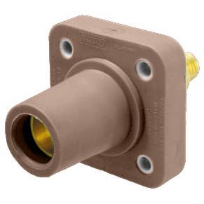 400 Amp Cam Lock Receptacle Female Brown KL-400SFBN 400 Amp Cam Lock Receptacle Female Brown KL-400SFBN