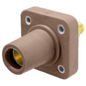 400 Amp Cam Lock Receptacle Female Brown KL-400SFBN