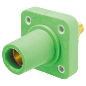 400 Amp Cam Lock Receptacle Female Green KL-400SFG 400 Amp Cam Lock Receptacle Female Green KL-400SFG