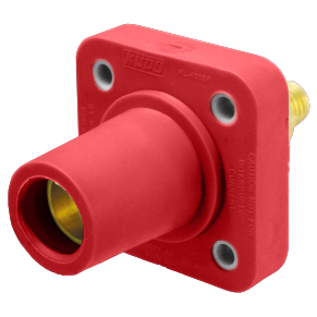 400 Amp Cam Lock Receptacle Female Red KL-400SFR 400 Amp Cam Lock Receptacle Female Red KL-400SFR