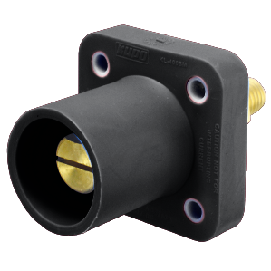 400 Amp Cam Lock Receptacle Male Black KL-400SMBK