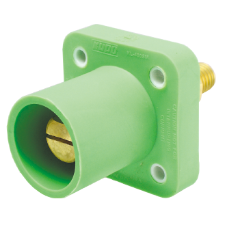 400 Amp Cam Lock Receptacle Male Green KL-400SMG