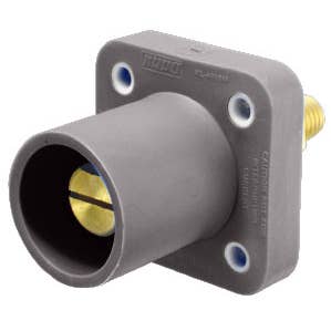 400 Amp Cam Lock Receptacle Male Gray KL-400SMGY 400 Amp Cam Lock Receptacle Male Gray KL-400SMGY