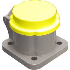 400 Amp Cam Lock Dust Cover Yellow KL-DCY