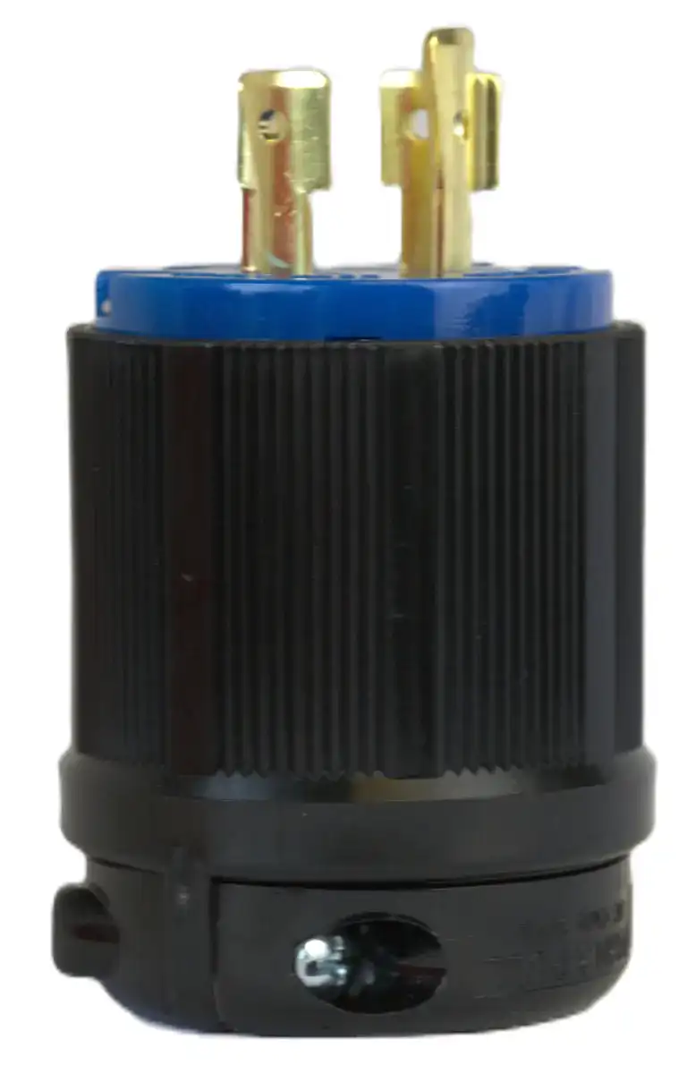 Twisting Lock Device 20 Amp Male Plug Blue L15-20P Vertical