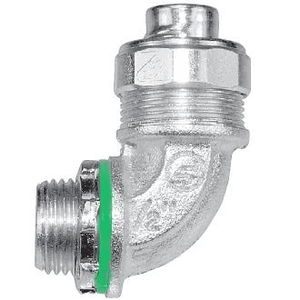 1" 90 Degree Liquid Tight Conduit Fittings Insulated Throat