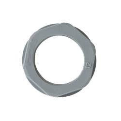 M12 Lock Nut Nylon Gray