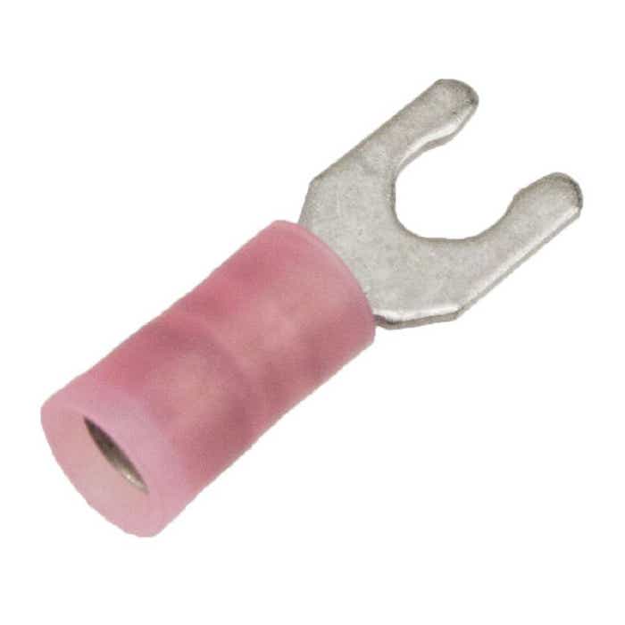 22-18 Awg Locking-Spade Terminal Nylon Red #6