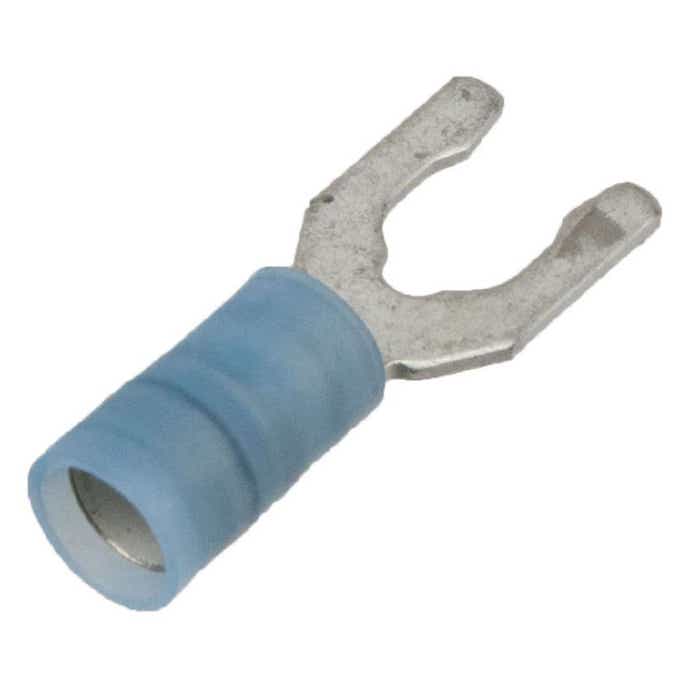 16-14 Awg Locking-Spade Terminal Nylon Blue #10 16-14 Awg Locking-Spade Terminal Nylon Blue #10